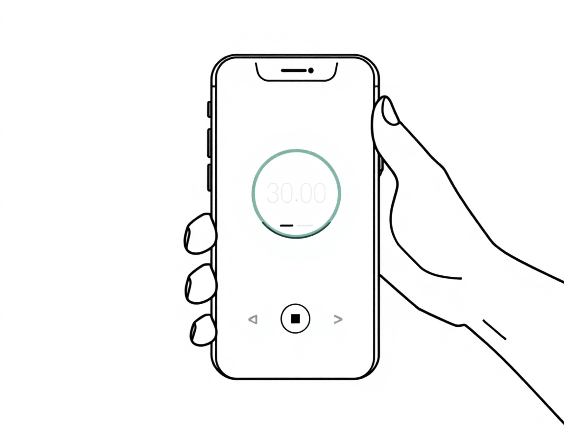 App showing Random mode settings