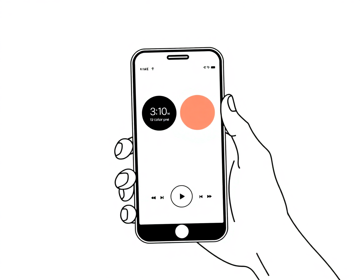App showing 2 colors