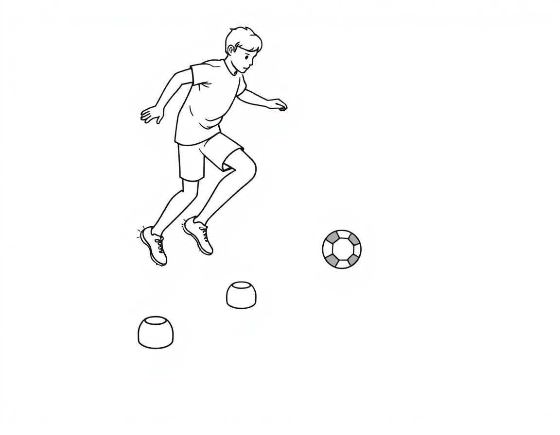 Soccer training with pods