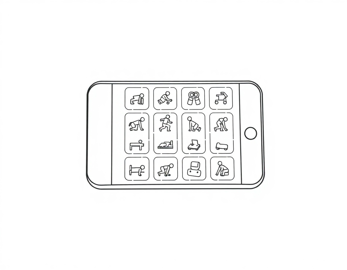 Exercise library in app